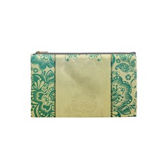 Art Nouveau Green Cosmetic Bag (small)  by NouveauDesign