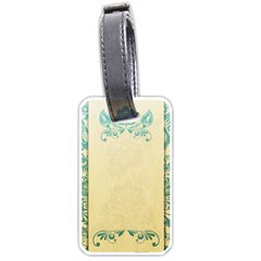 Art Nouveau Green Luggage Tags (one Side)  by NouveauDesign