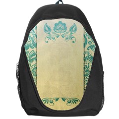 Art Nouveau Green Backpack Bag by NouveauDesign