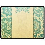 art nouveau green Double Sided Fleece Blanket (Large)  80 x60  Blanket Front