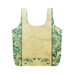 art nouveau green Full Print Recycle Bags (M)  Front