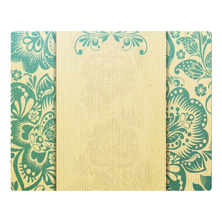 art nouveau green Double Sided Flano Blanket (Large) 