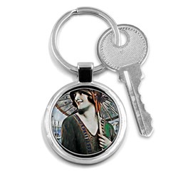 Lady Of Summer 1920 Art Deco Key Chains (round)  by NouveauDesign