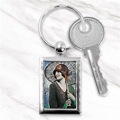 Lady Of Summer 1920 Art Deco Key Chains (rectangle)  by NouveauDesign