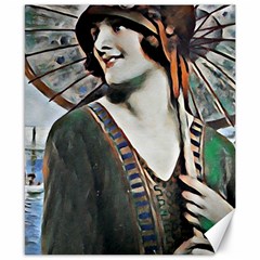 Lady Of Summer 1920 Art Deco Canvas 8  X 10  by NouveauDesign