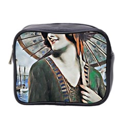 Lady Of Summer 1920 Art Deco Mini Toiletries Bag 2-side by NouveauDesign