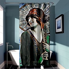 Lady Of Summer 1920 Art Deco Shower Curtain 36  X 72  (stall)  by NouveauDesign