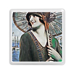 Lady Of Summer 1920 Art Deco Memory Card Reader (square)  by NouveauDesign