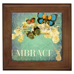 Embrace Shabby Chic Collage Framed Tiles by NouveauDesign