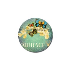 Embrace Shabby Chic Collage Golf Ball Marker by NouveauDesign