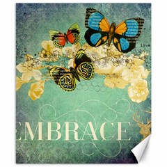 Embrace Shabby Chic Collage Canvas 8  X 10  by NouveauDesign