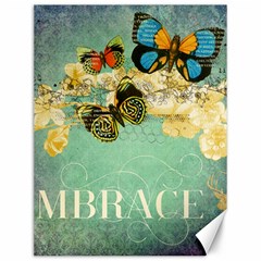 Embrace Shabby Chic Collage Canvas 12  X 16   by NouveauDesign