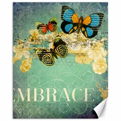 Embrace Shabby Chic Collage Canvas 16  X 20   by NouveauDesign