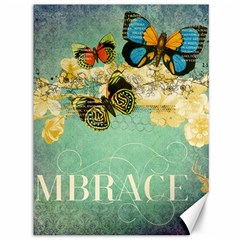 Embrace Shabby Chic Collage Canvas 36  X 48   by NouveauDesign