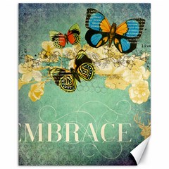 Embrace Shabby Chic Collage Canvas 11  X 14   by NouveauDesign