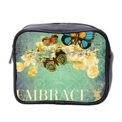 Embrace Shabby Chic Collage Mini Toiletries Bag 2-side by NouveauDesign