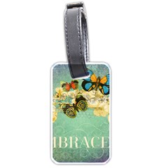 Embrace Shabby Chic Collage Luggage Tags (one Side)  by NouveauDesign