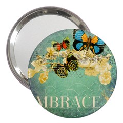 Embrace Shabby Chic Collage 3  Handbag Mirrors by NouveauDesign