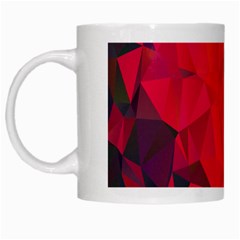 Triangle Geometric Mosaic Pattern White Mugs by Nexatart