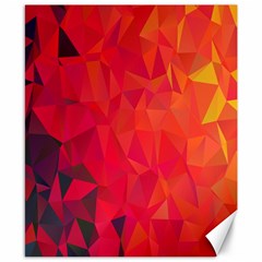 Triangle Geometric Mosaic Pattern Canvas 8  X 10  by Nexatart