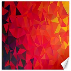 Triangle Geometric Mosaic Pattern Canvas 20  X 20  