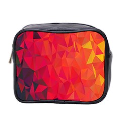 Triangle Geometric Mosaic Pattern Mini Toiletries Bag 2-side by Nexatart