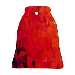 Triangle Geometric Mosaic Pattern Bell Ornament (two Sides) by Nexatart