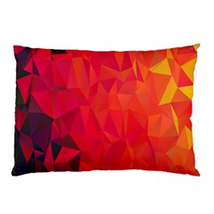 Triangle Geometric Mosaic Pattern Pillow Case (two Sides) by Nexatart