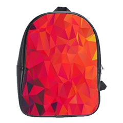 Triangle Geometric Mosaic Pattern School Bag (xl)