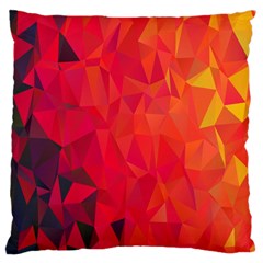 Triangle Geometric Mosaic Pattern Standard Flano Cushion Case (one Side) by Nexatart