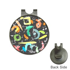 Repetition Seamless Child Sketch Hat Clips With Golf Markers by Nexatart