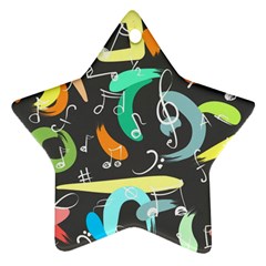 Repetition Seamless Child Sketch Star Ornament (two Sides) by Nexatart