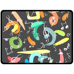 Repetition Seamless Child Sketch Fleece Blanket (large)  by Nexatart