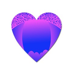 Abstract Bright Color Heart Magnet by Nexatart