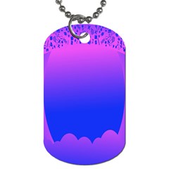 Abstract Bright Color Dog Tag (one Side) by Nexatart