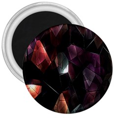 Crystals Background Design Luxury 3  Magnets by Nexatart