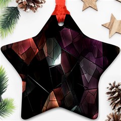 Crystals Background Design Luxury Ornament (star) by Nexatart