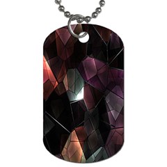 Crystals Background Design Luxury Dog Tag (two Sides) by Nexatart