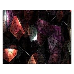 Crystals Background Design Luxury Rectangular Jigsaw Puzzl by Nexatart