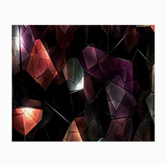 Crystals Background Design Luxury Small Glasses Cloth (2-side) by Nexatart