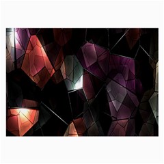 Crystals Background Design Luxury Large Glasses Cloth by Nexatart