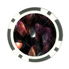 Crystals Background Design Luxury Poker Chip Card Guard by Nexatart