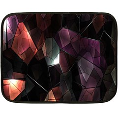 Crystals Background Design Luxury Fleece Blanket (mini) by Nexatart