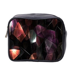 Crystals Background Design Luxury Mini Toiletries Bag 2-side by Nexatart