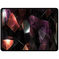 Crystals Background Design Luxury Fleece Blanket (large)  by Nexatart