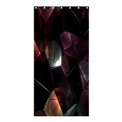 Crystals Background Design Luxury Shower Curtain 36  X 72  (stall)  by Nexatart