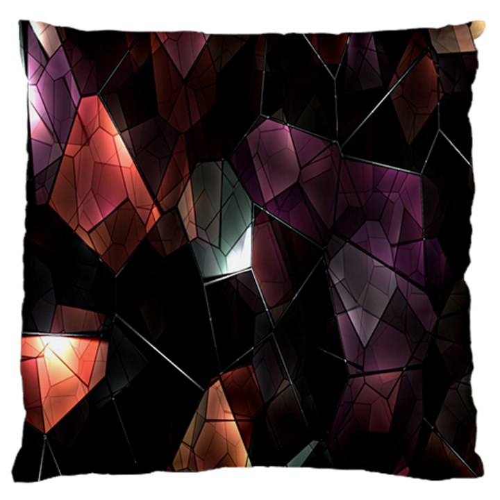 Crystals Background Design Luxury Large Cushion Case (One Side)