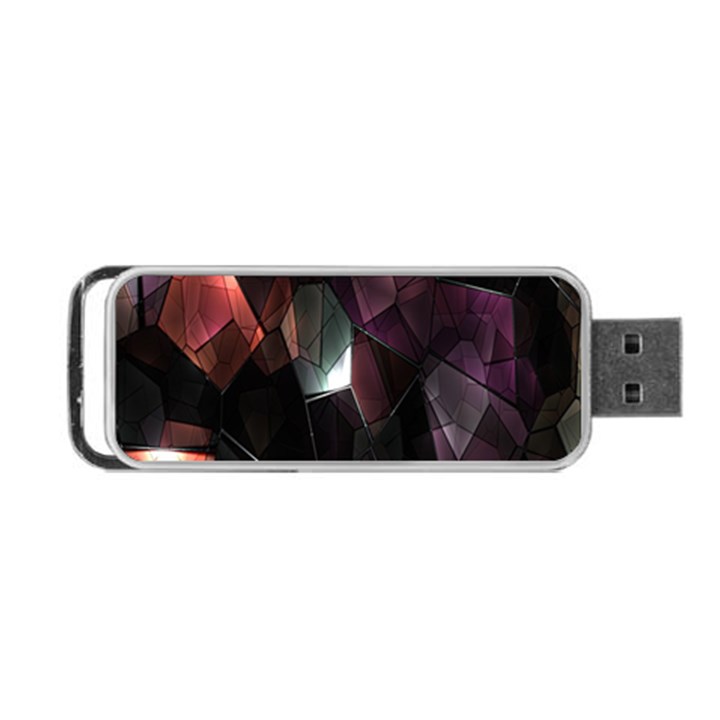 Crystals Background Design Luxury Portable USB Flash (Two Sides)