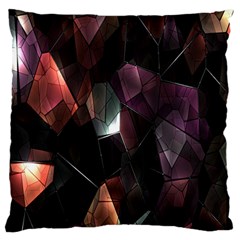 Crystals Background Design Luxury Standard Flano Cushion Case (two Sides) by Nexatart