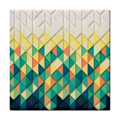 Background Geometric Triangle Tile Coasters by Nexatart